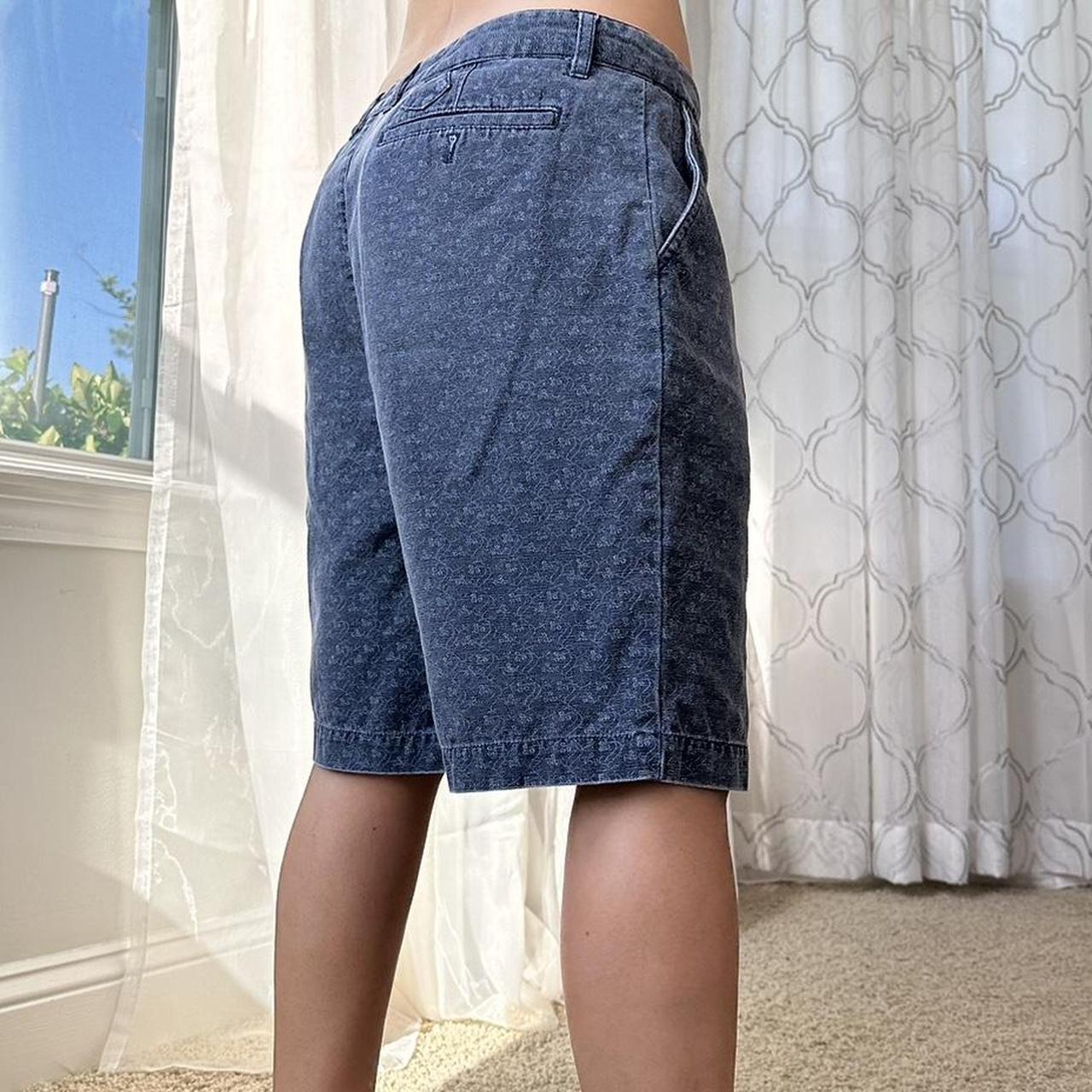Women's Blue and White Shorts