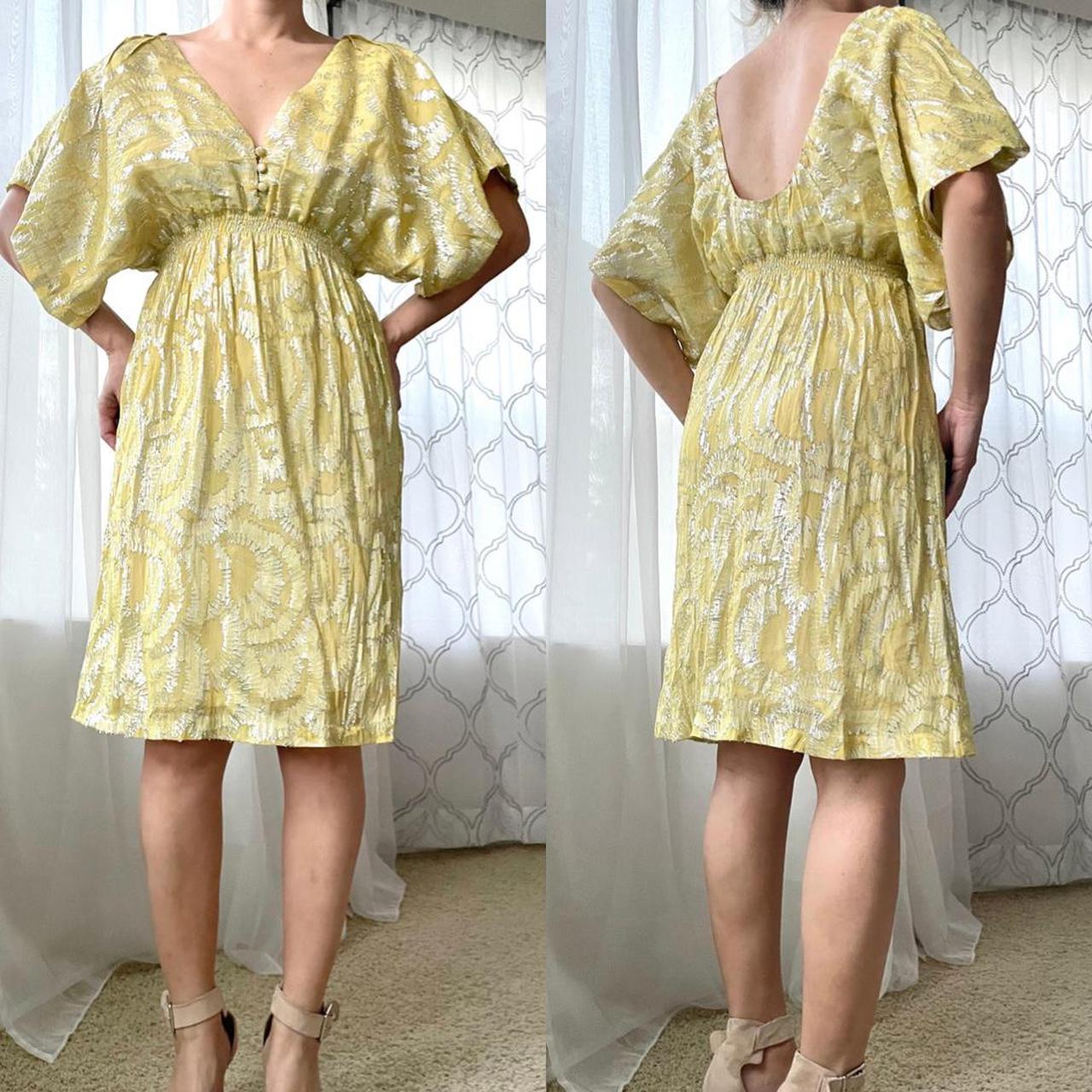 Adam Lippes Women's Yellow and Gold Dress