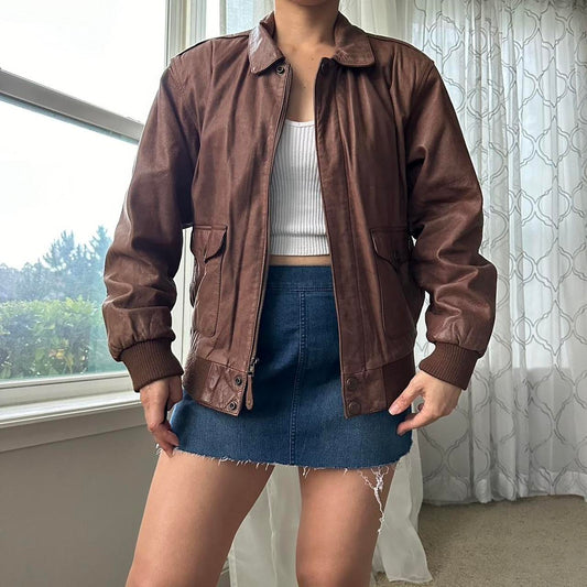 Women's Tan and Brown Jacket