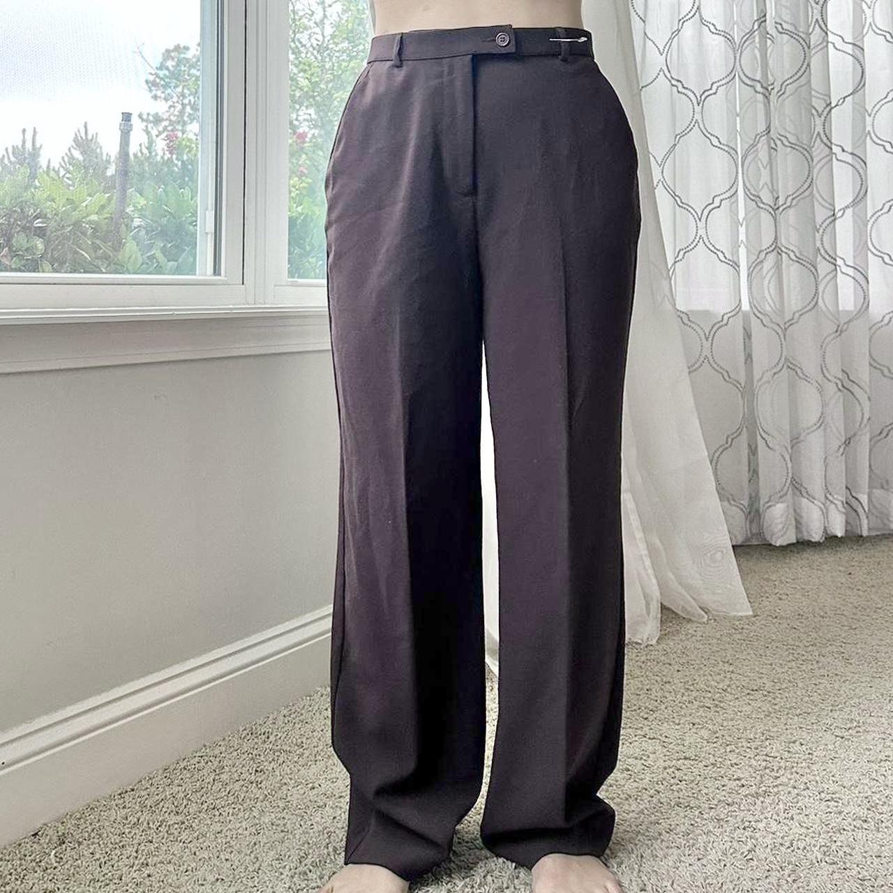 Women's Brown Tailored-trousers