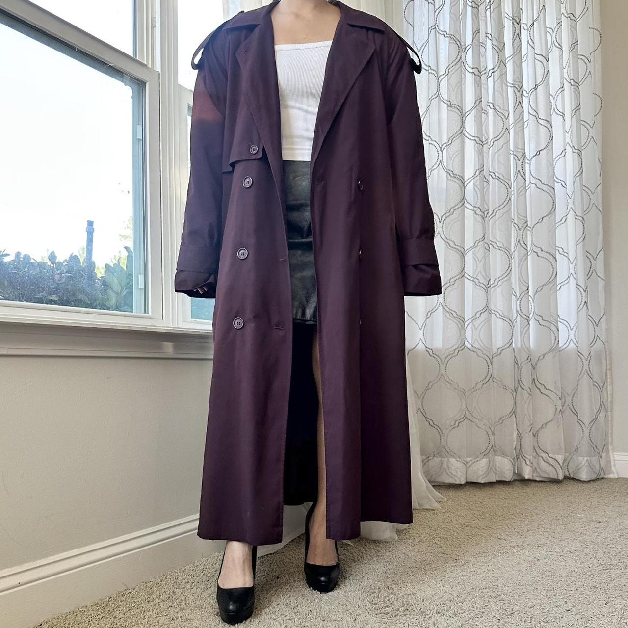 Anne Klein Women's Purple and Burgundy Coat