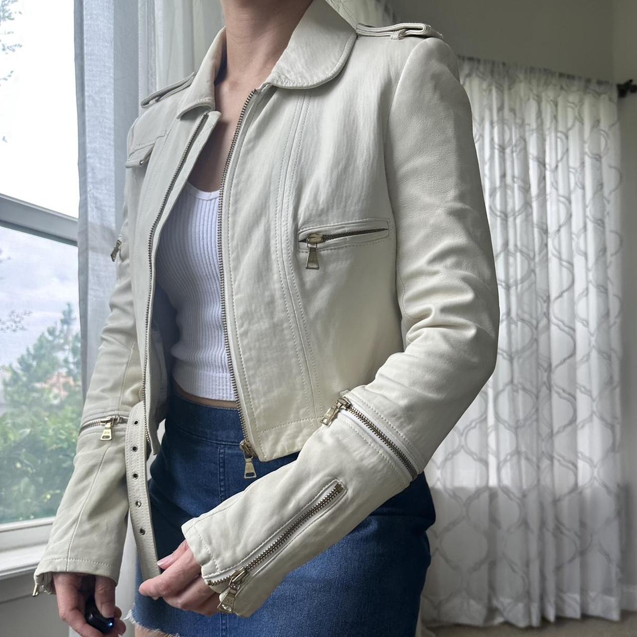 alice + olivia Women's Cream Jacket