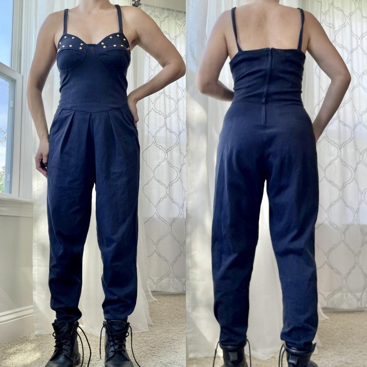Women's Black and Gold Jumpsuit