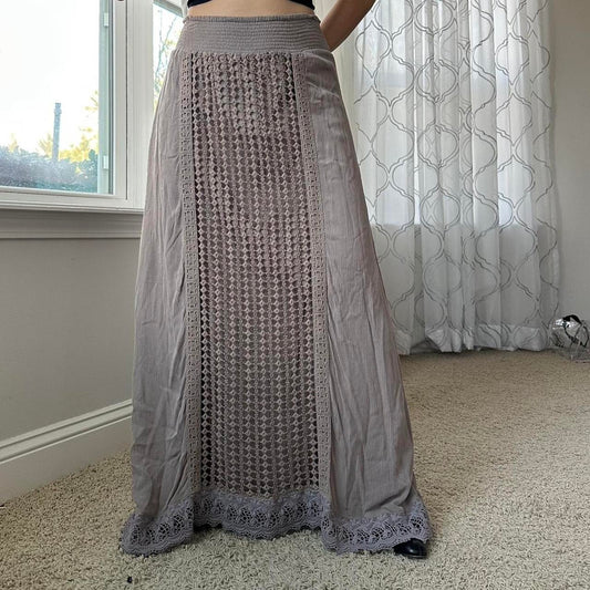 Chico's Women's Brown and Tan Skirt