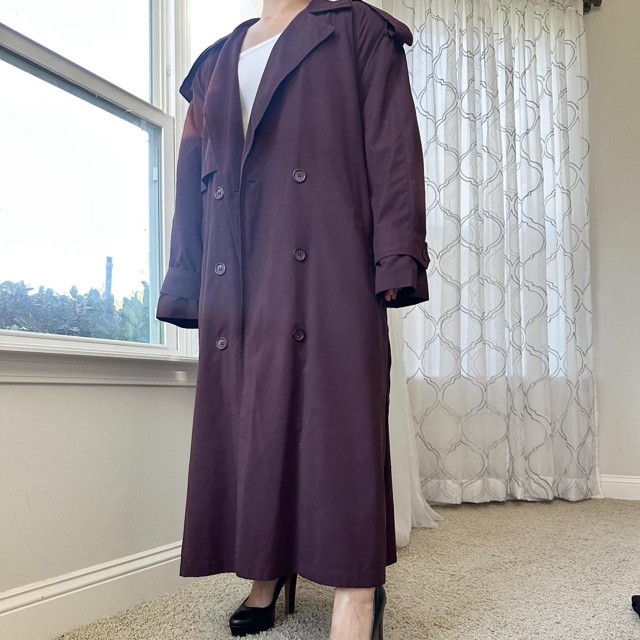 Anne Klein Women's Purple and Burgundy Coat