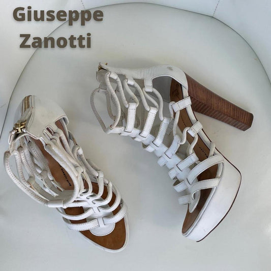 Giuseppe Zanotti Women's White and Brown Footwear