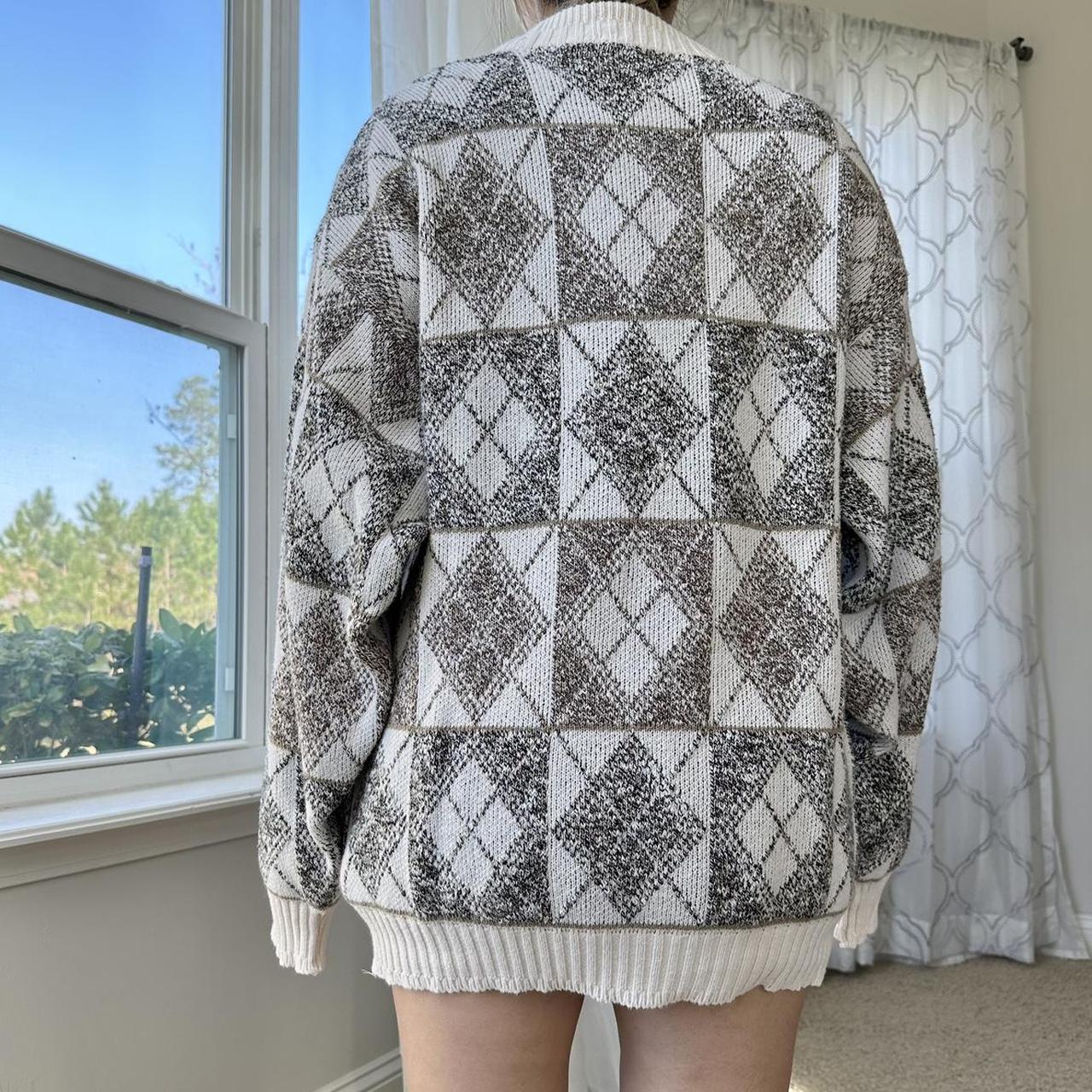 Bill Blass Women's Cream and Brown Jumper