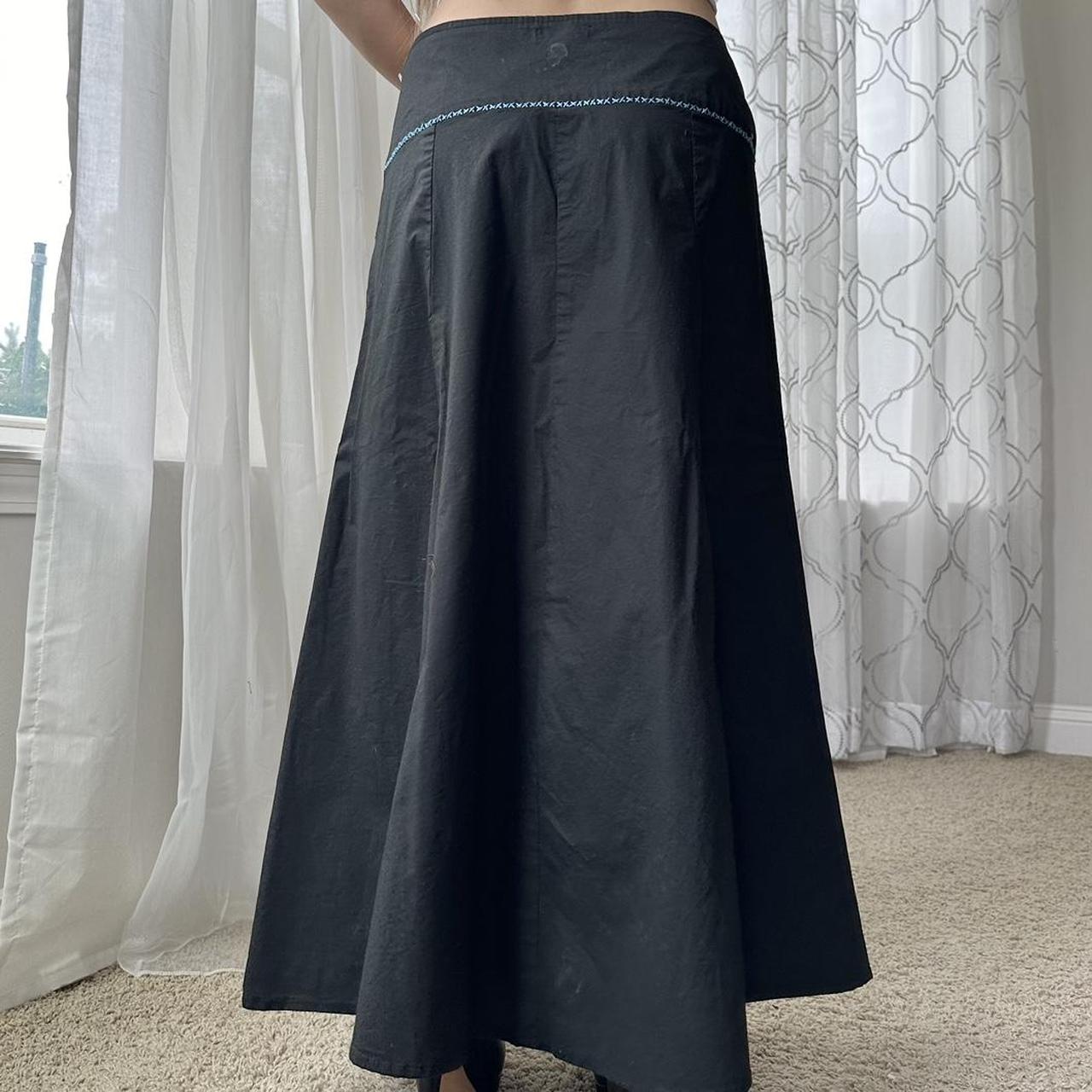 Women's Black and Blue Skirt