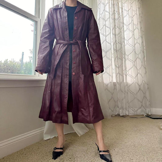 Women's Burgundy Coat