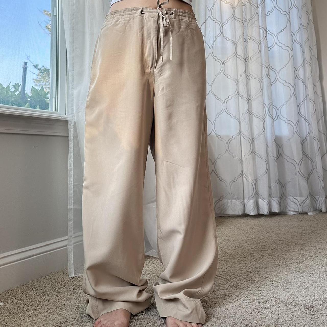 New York & Company Women's Tan and Khaki Trousers