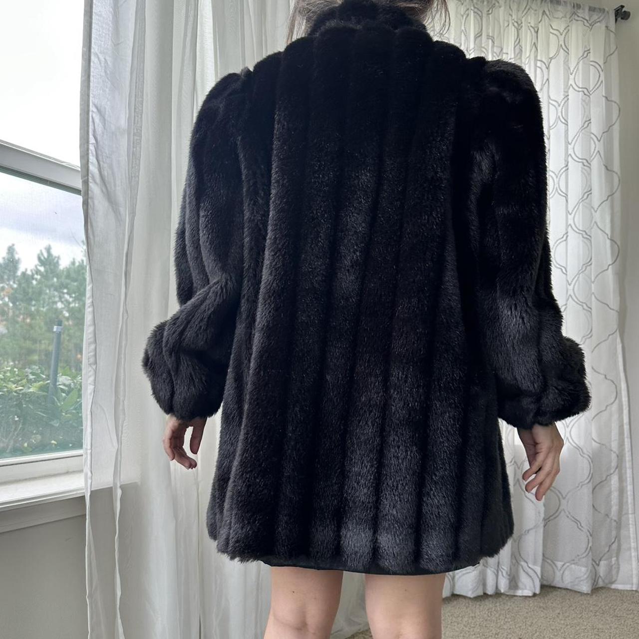 Women's Black and Grey Coat