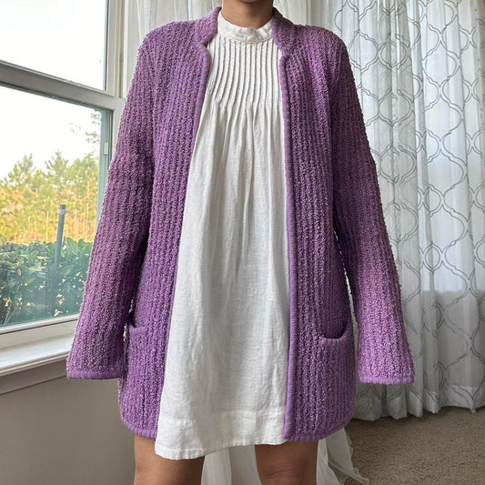 Women's Purple Cardigan