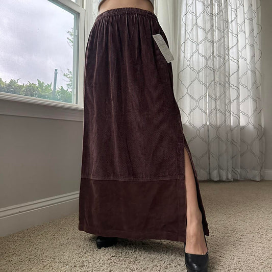 Denim & Co. Women's Brown Skirt