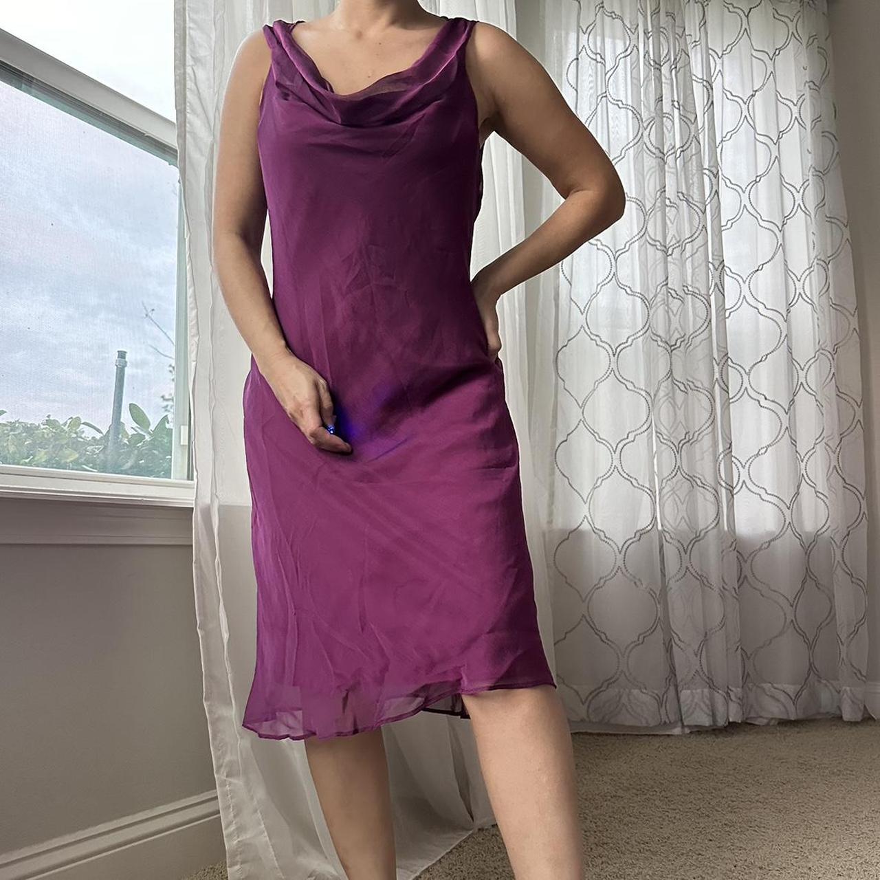 Women's Pink and Purple Dress