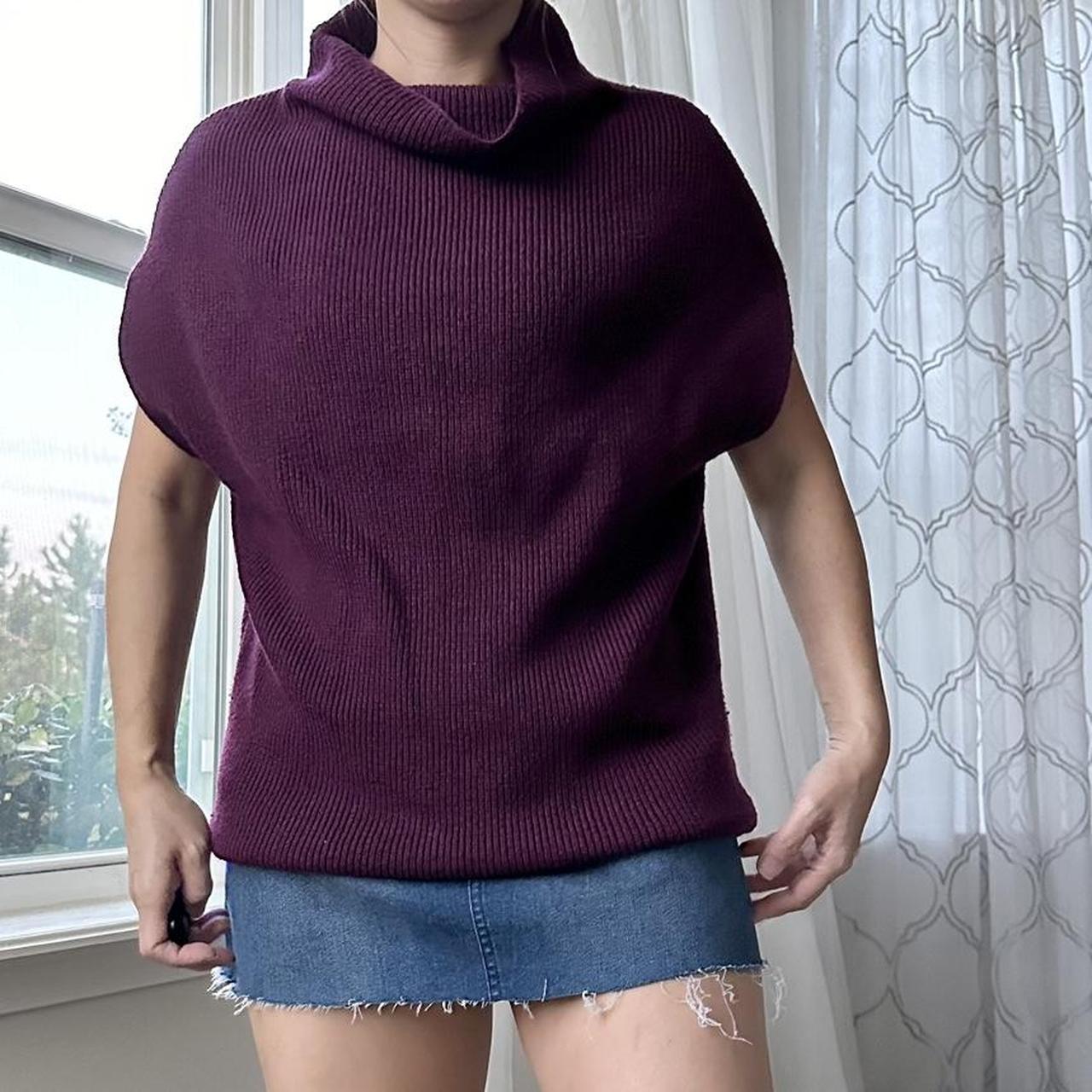 Chico's Women's Purple and Burgundy Jumper