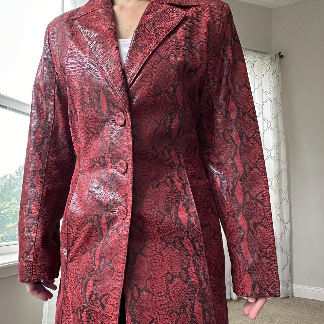 Wilson’s Leather Women's Black and Red Coat