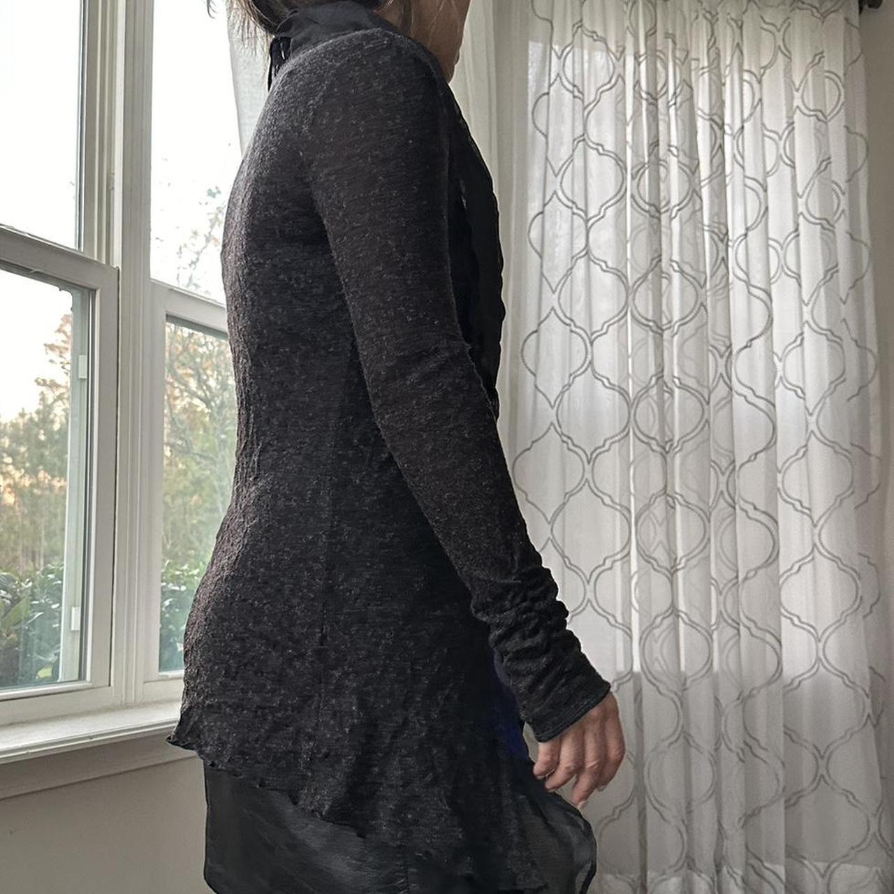 Women's Black and Grey Cardigan