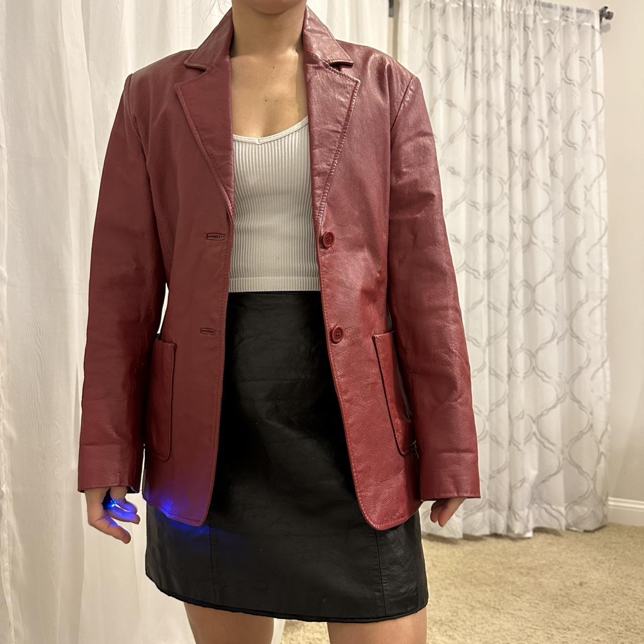 Women's Burgundy and Red Jacket