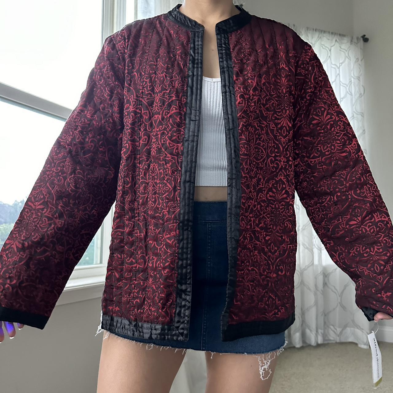 Alfred Dunner Women's Red and Black Jacket