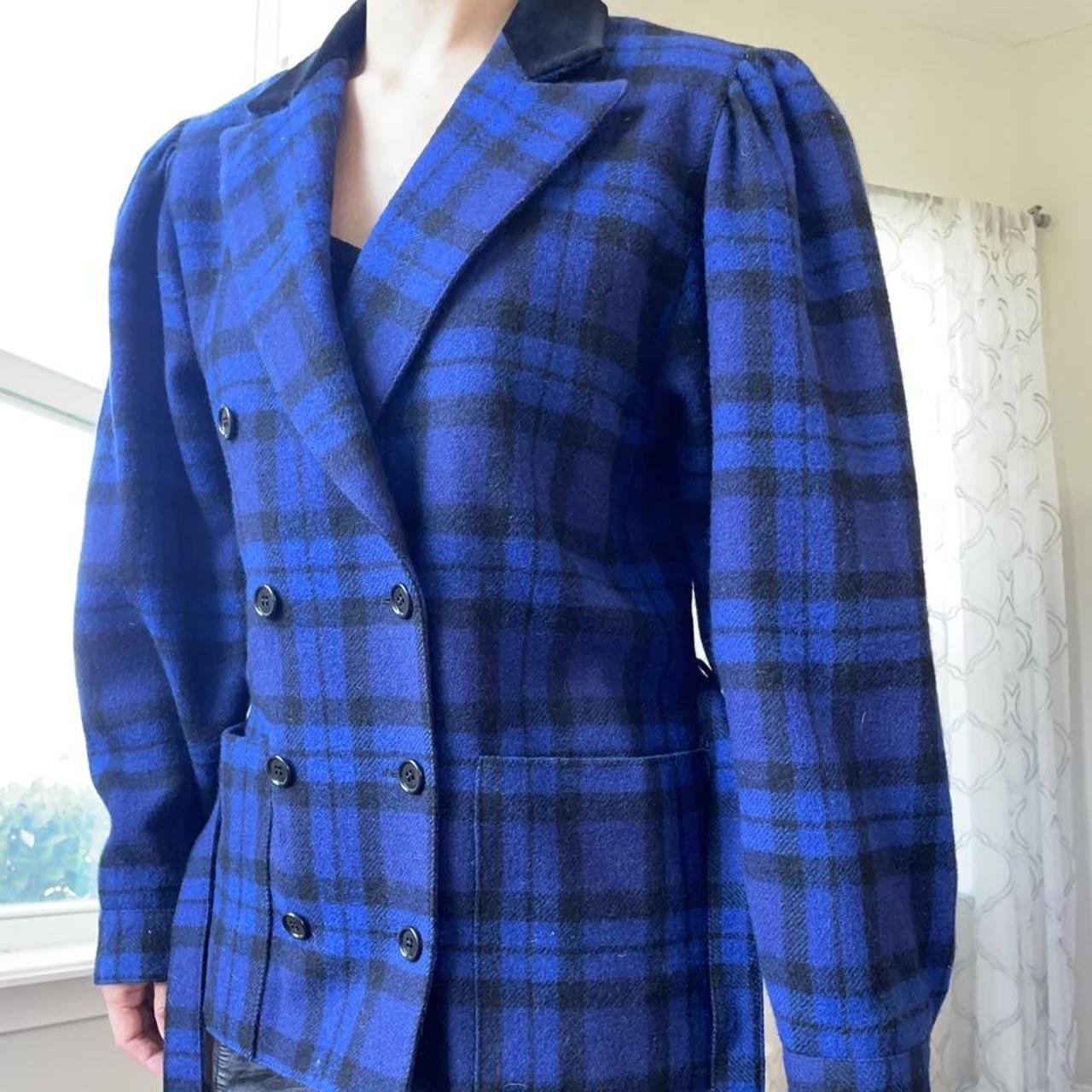 Women's Blue and Black Jacket